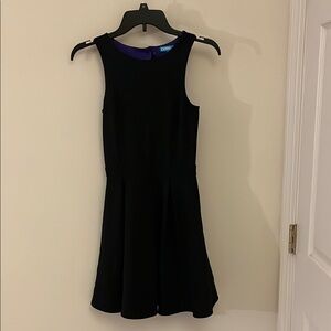 Black Sleeveless Dress with Pockets